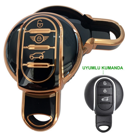 Mini Cooper Countryman Uyumlu Kumanda Anahtar Kılıfı Oto Anahtarlık 3 Tuş