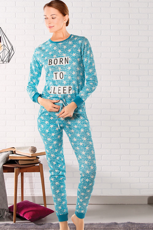 Born To Sleep Pijama Takımı Yeni Sezon (1 Adet Ekonomik)