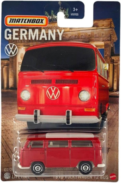 Germany Edition 1970 Volkswagen T2 Bus HVV22 (Kırmızı)