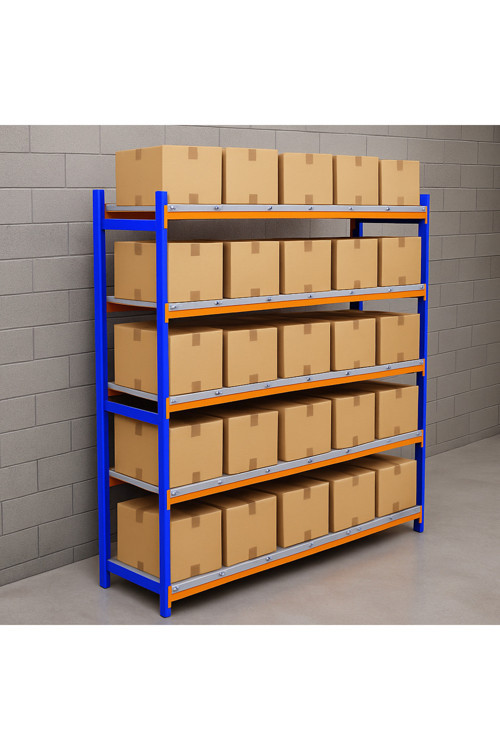 5 Katlı Depo Rafı 60x180x200 Cm Hafif Rack Raf 300-350 Kg Taşıma Kapasiteli