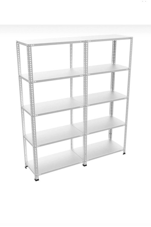 5 Katlı Depo, Arşiv, Market, Mutfak, Ofis, Alan Rafı 43x150x200 5 Katlı Duble Galvaniz Çelik Raf