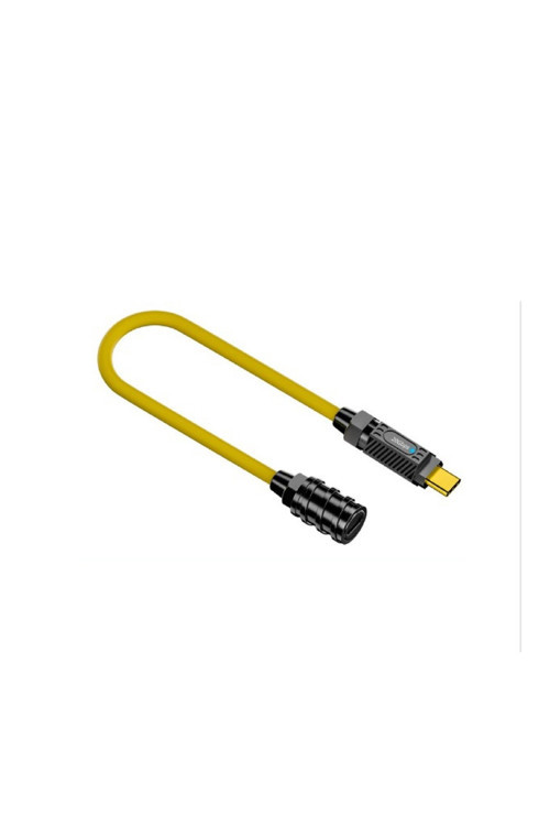 20 Gbps 140 w destekli Type-C To Type-C dişi Kablo Coiled 1 metre