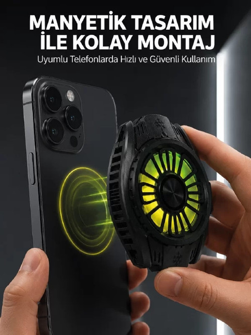 Soğutma Teknolojili RGB Işıklı Telefon Soğutucu