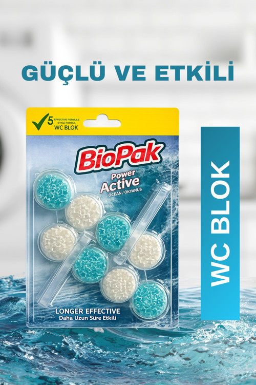 BIOPAK WC BLOK 2X50 OKYANUS KOKULU 2LI ( 1 ADET )