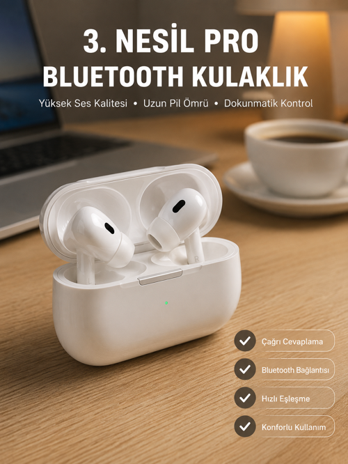 uygun Bluetooth Kulaklık Kulak İçi Silikonlu Stereo Yüksek Ses Kaliteli Dokunmatik popüler