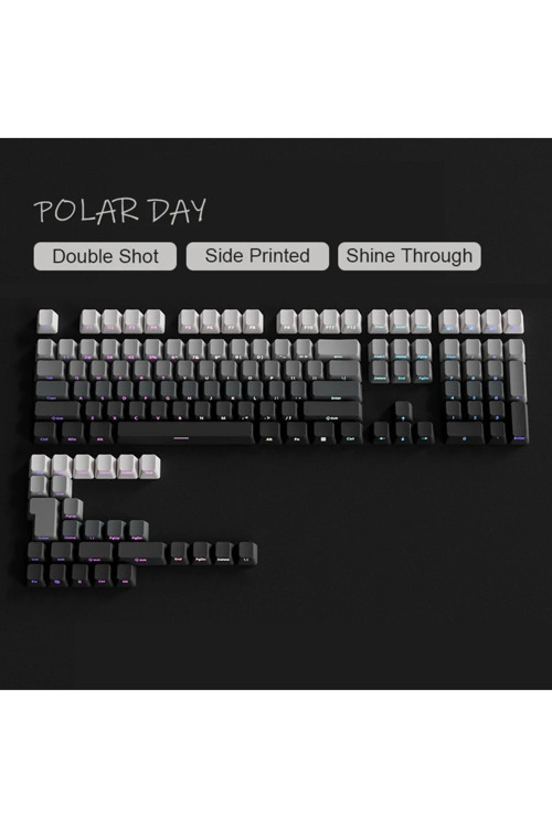 GRADİENT Yan Baskı Klavye Tuşları Çift PBT Klavye Tuşları 130 key Kiraz MX KEYCAPS Oyun Klavyesi