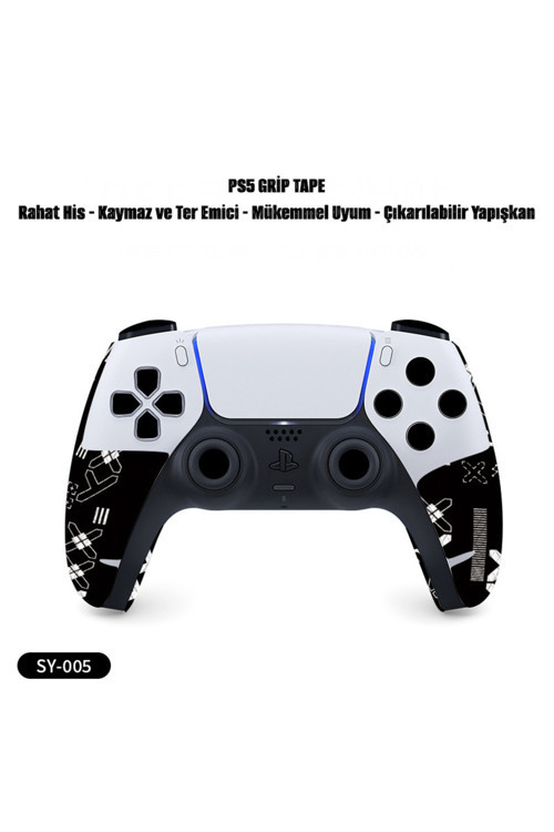 PS5 Oyun Kumandaları için Uygun, Kaymaz, Çizilmeye Dayanıklı, Ter Geçirmez Tape Kaymaz Bant
