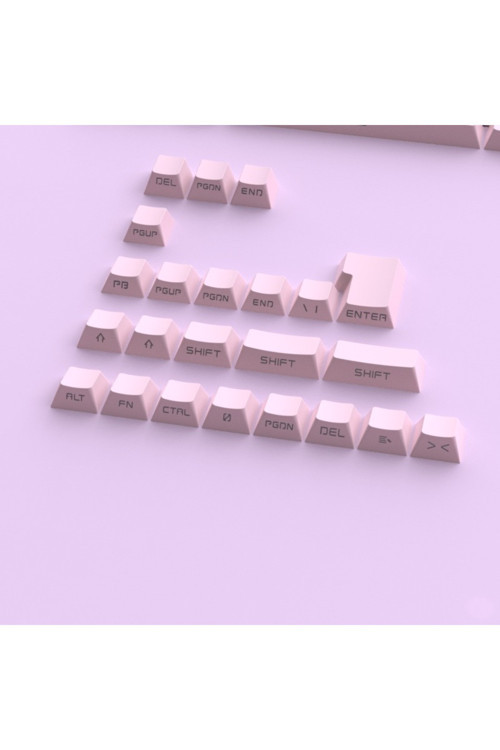 131 Tuş Keycaps ABS Tuş Takımı Yan Tuş Harf Mekanik Klavye Keycaps