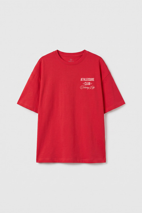 Fiesta Oversize Kısa Kollu Baskılı Kız Çocuk T-Shirt - 75175