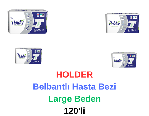 - Belbantlı Hasta Bezi Large Beden 120'li
