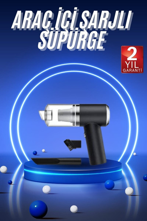 Vakumlu Süpürge Şarjlı Elektrikli Mini Taşınabilir Uzun Ömürlü Hazneli - TEOLSA6611-4537