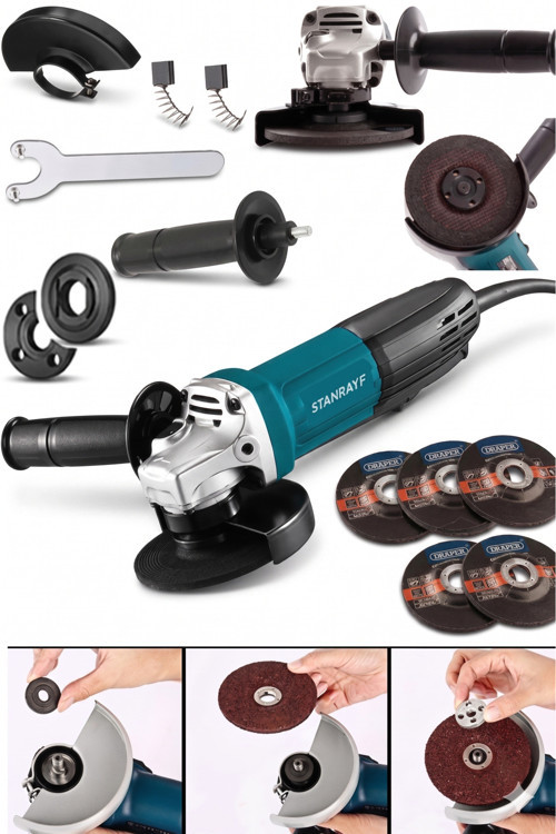Alman 6800 w Çelik Şanzıman Bakır Sargı Avuç Içi Taşlama Demir Metal Kesme Makinesi Sprel 125 Mm