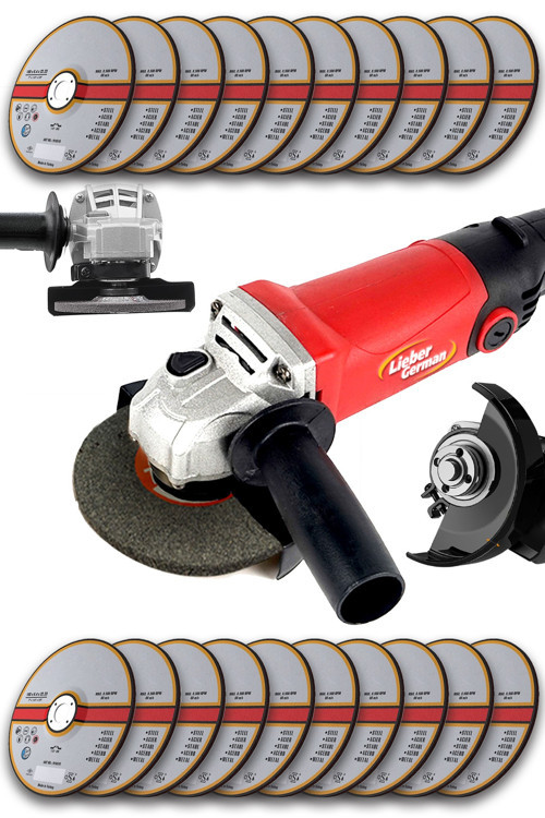 Bakır Sargılı Devir Ayarlı 1500 W 115-125 Mm Spiral Avuç Içi Taşlama Makinası 20 Taş Hediyeli