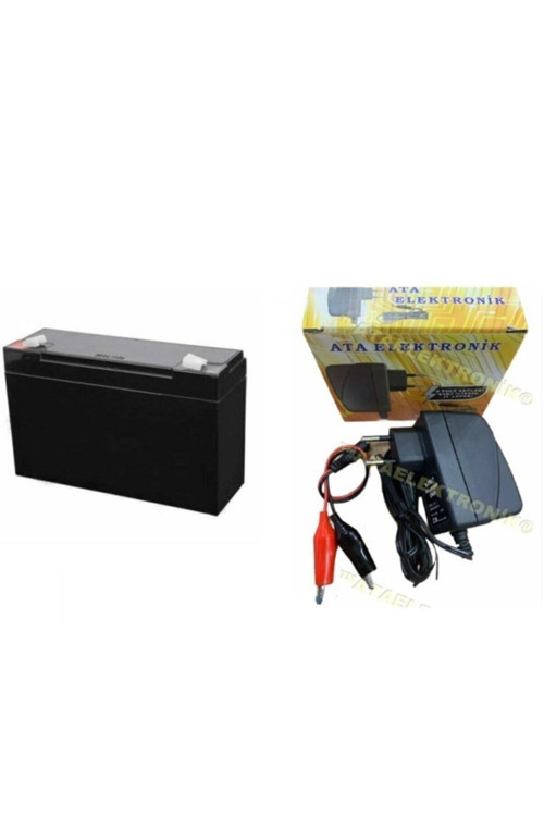 Ataelektronik Çocuk Oyuncak Için 6 Volt 12 Amper Akü 6v 12ah Ve Şarj