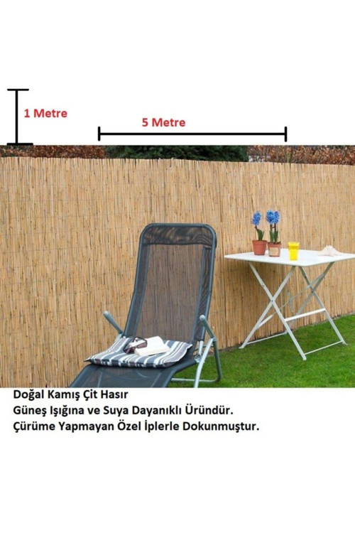 Bambu Kamış Hasır 1 Metre X 5 Metre