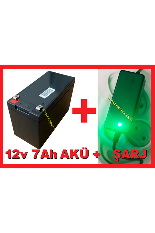 Pilsan Uyumlu Akü 12v 7ah ve Şarj Cihazı Fiyatı