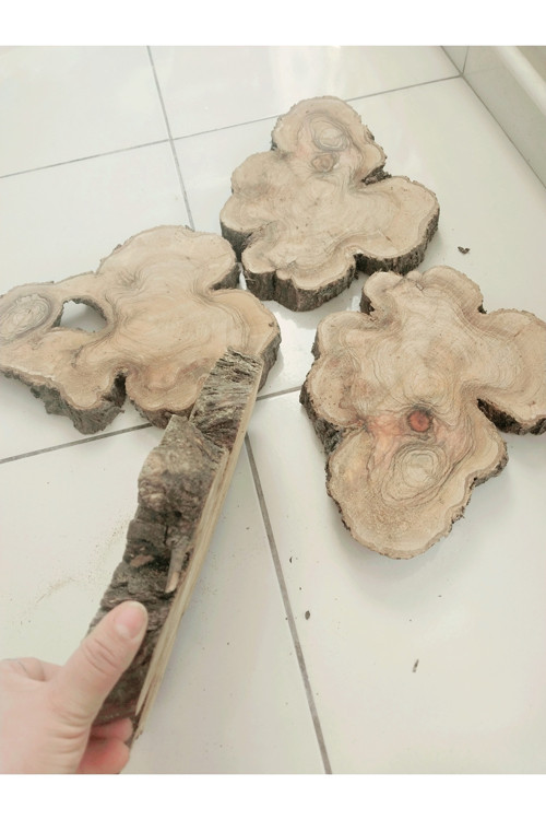 Epoksi kütük zeytin dut dogal kurutulmuş 4dilim 3,5cm kalınlık