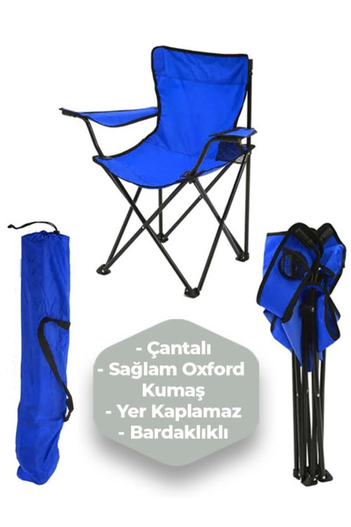 Çantalı Katlanır Kamp Sandalyesi Rejisör Katlanabilir Piknik Plaj Sandalyesi