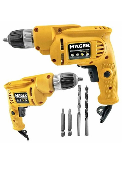 Mgr10700 Elektrikli Darbesiz 10 mm Matkap 24 Parça Usta Seti Hediyeli