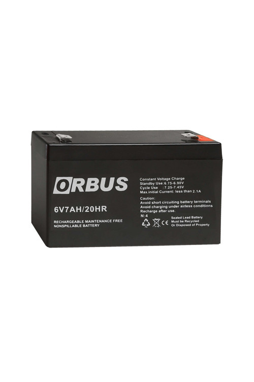 Akü 6v 7ah Orbüs ( 150 X 30 X 95 Mm )