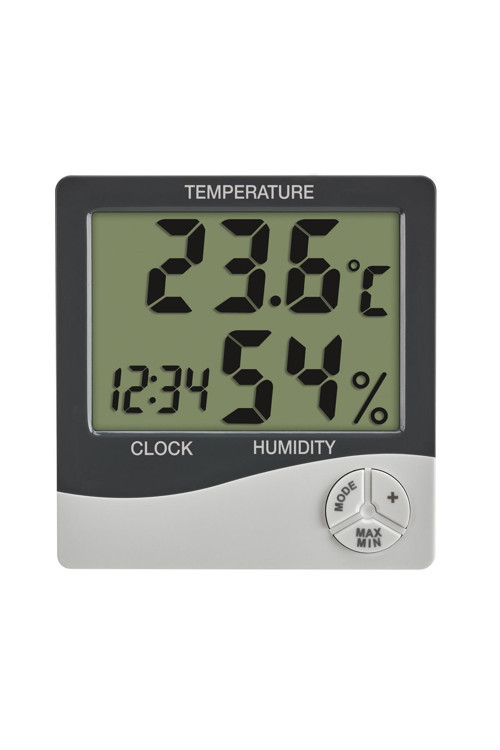 30.5058.02 (ALMAN MARKASI) Sıcaklık Ve Nem Ölçer (ALARM, SAAT VE TARİH IÇERİR)thermo-higrometre