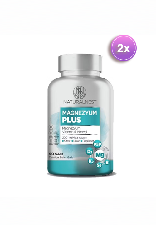 Magnezyum Plus 90 Tablet 2 Adet
