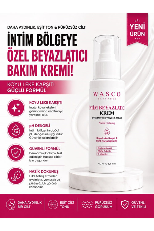 İntim Beyazlatıcı Krem 100 Ml | Koltuk Altı, Bikini Bölgesi Ve Diz-Dirsek Bakım Kremi | Alpha Arbutin & C Vitamini