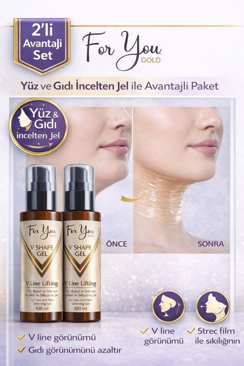 Yüz, Boyun, Çene Ve Gıdı Incelmeye Yardımcı, Sıkılaştırıcı, Toparlayıcı Slim Jel (2'Li Set)