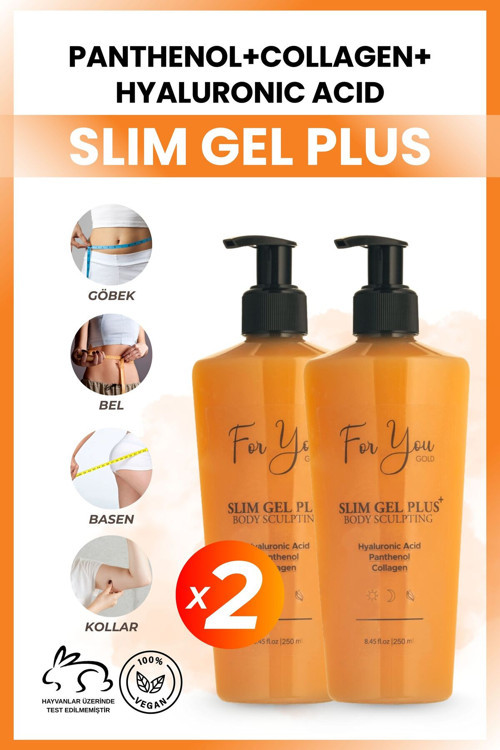 Slim Jel Plus 2'Li Fırsat–İnceltme,Toparlama,Sıkılaşma Yardımcı, Selülit Ve Çatlak Karşıtı Jel-Krem