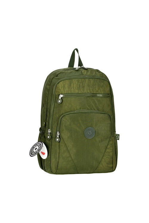 Krinkıl Su Geçirmez Kumaş Büyük Boy Unisex Laptop Okul Seyahat Günlük Sırt Çantası