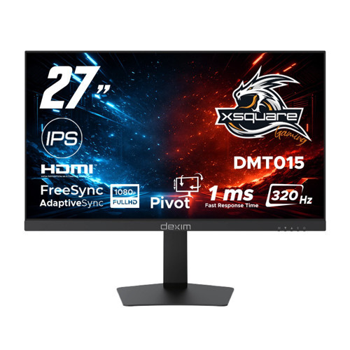 DMT015 27" 320Hz 1ms 2K QHD HDMI DP HDR Low Blue Light FreeSync Fast IPS Pivot Gaming Monitör