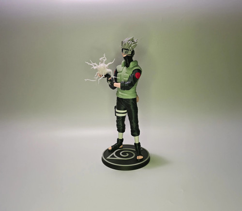 Kakashi Hatake Fanart Figürü 42 cm – Anime Koleksiyon Heykeli – Masaüstü Dekoru
