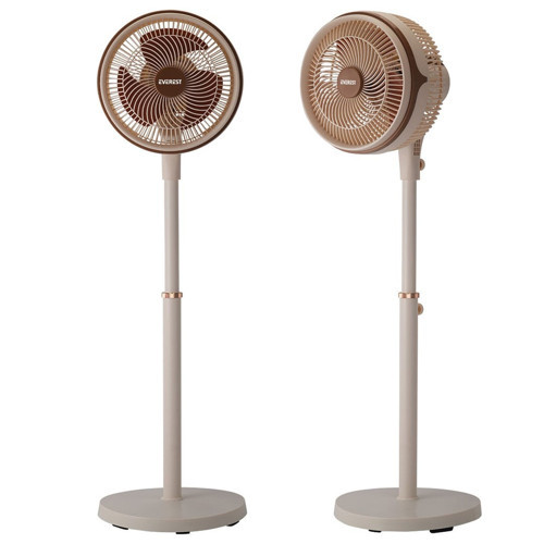 FAN13 Olympos Air Krem/Gold 10" 80W 3 Hız Kademeli 2000RPM Çift Motorlu Retro Vantilatör