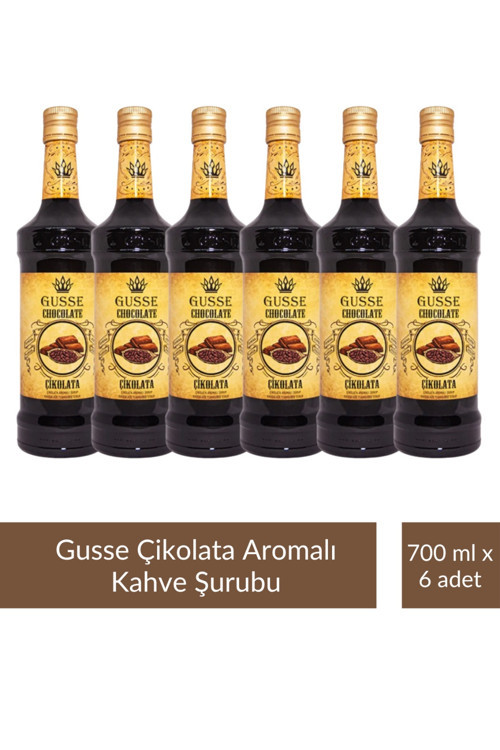 Beyaz Çikolatalı Aromalı Kokteyl Şurubu 700 ml x 6 Adet