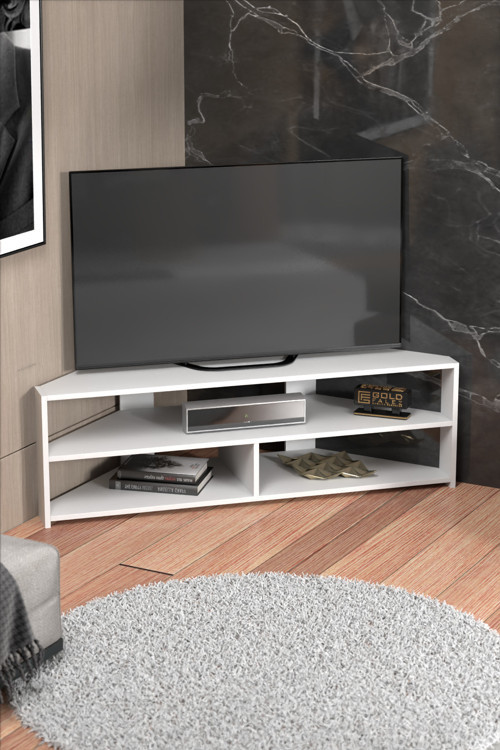 TV SEHPASI KÖŞE TV ÜNİTESİ BEYAZ