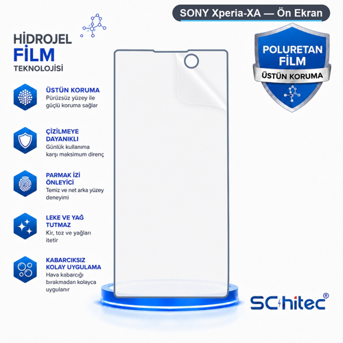 SONY Xperia-XA Uyumlu Ön Yüzey Nano Şeffaf Hidrojel Ekran Koruyucu
