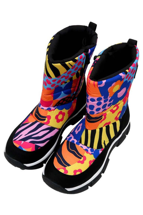 Kadın Vegan Çok Renkli Kar Botu - Color Blast Tasarım