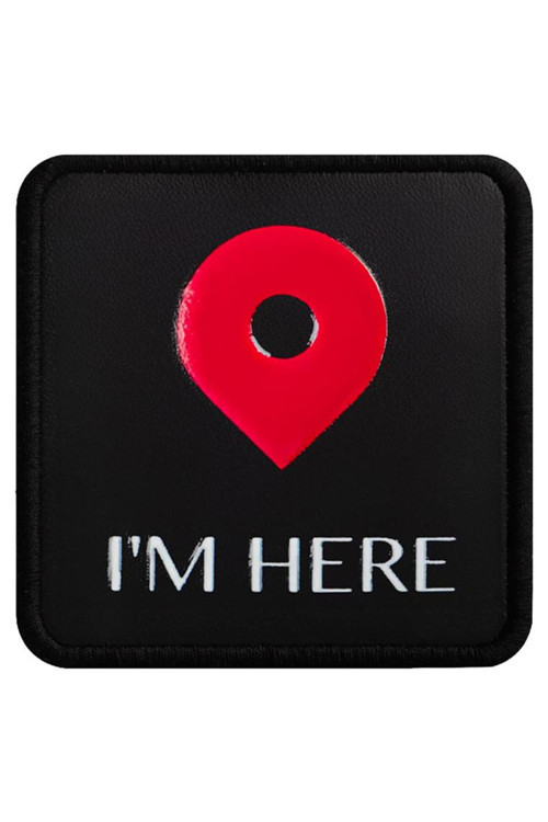Unisex Siyah Değiştirilebilir Şapka Sticker- I'M Here Tasarım