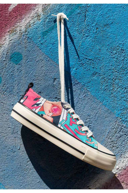 Kadın Vegan Çok Renkli Sneakers - Lollipop Riot Tasarım