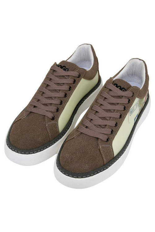 Erkek Vegan Deri Çok Renkli Sneakers - Rules System Tasarım