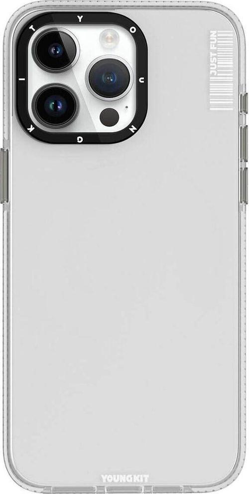 İphone 15 Pro Max Kılıf Pürüzsüz Düz Arka Yüzey Youngkit Crystal Color Serisi Kapak Şeffaf