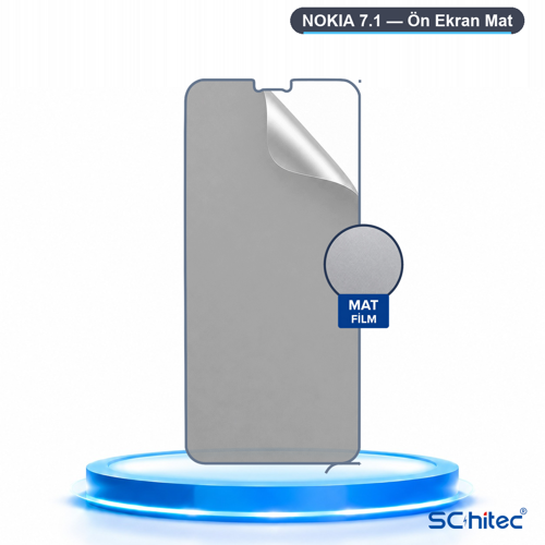 NOKIA 7.1 Uyumlu Ön Yüzey Mat Hidrojel Ekran Koruyucu