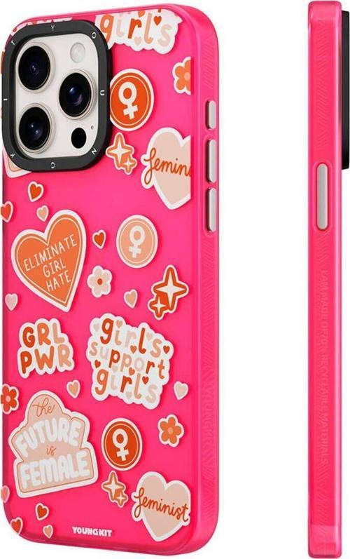 İphone 12 Pro Max Uyumlu Kılıf Bethany Green Tasarımlı Youngkit Sweet Language Kapak Pembe