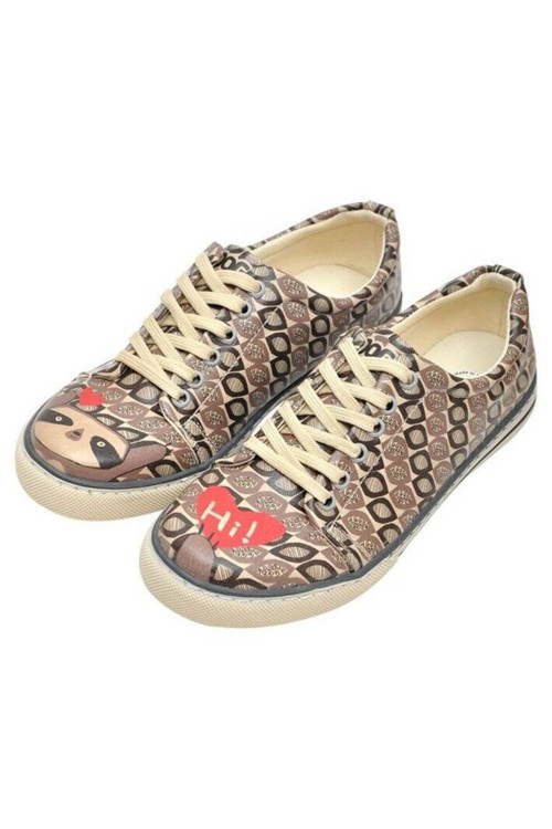 Kadın Vegan Deri Gri Sneakers - Hi Darling Tasarım