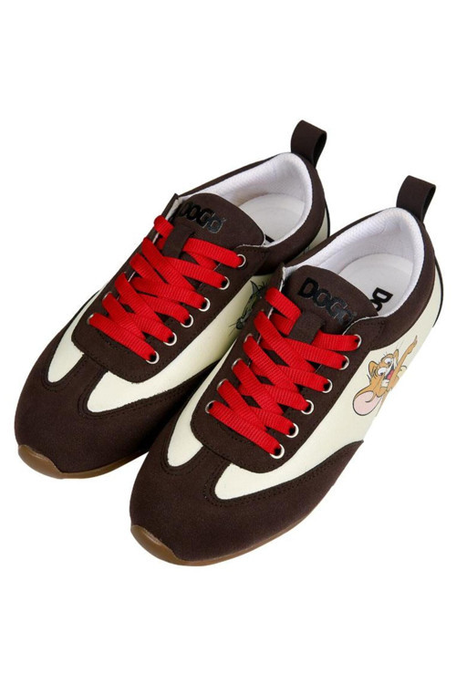 Kadın Vegan Deri Krem Sneakers - Warner Bros Looney Tunes Tom & Jerry Tasarım