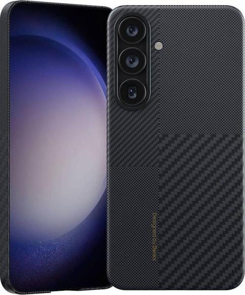 Galaxy S24 Magsafe Şarj Özellikli Karbon Fiber Benks Montage Armorair 600D Kevlar Kapak Siyah
