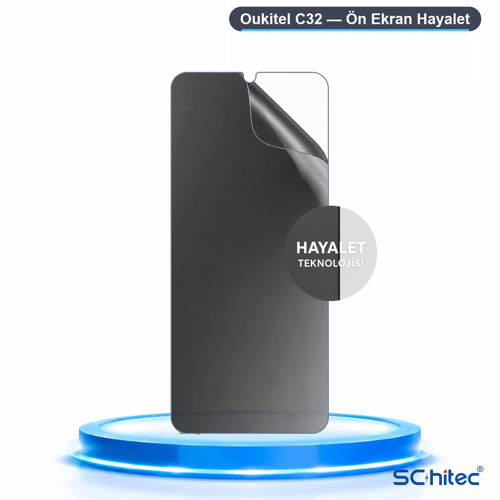 Oukitel C32 Uyumlu Ön Yüzey Hayalet Privacy Hidrojel Ekran Koruyucu