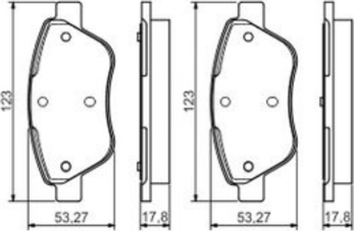 Fiat Fiorino Albea Linea 0986495102 Ön Fren Balatası