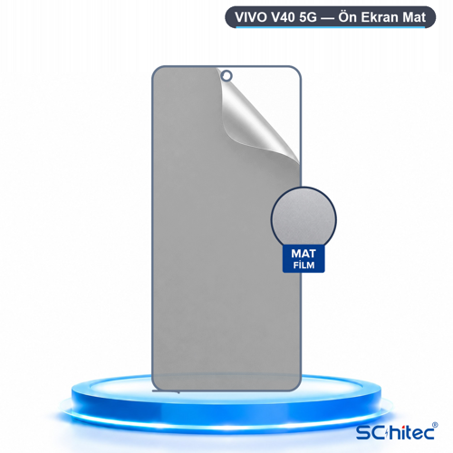 VIVO V40 5G Uyumlu Ön Yüzey Mat Hidrojel Ekran Koruyucu