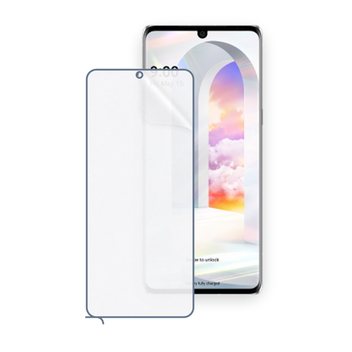 LG Velvet Uyumlu Ön Yüzey Nano Şeffaf Hidrojel Ekran Koruyucu